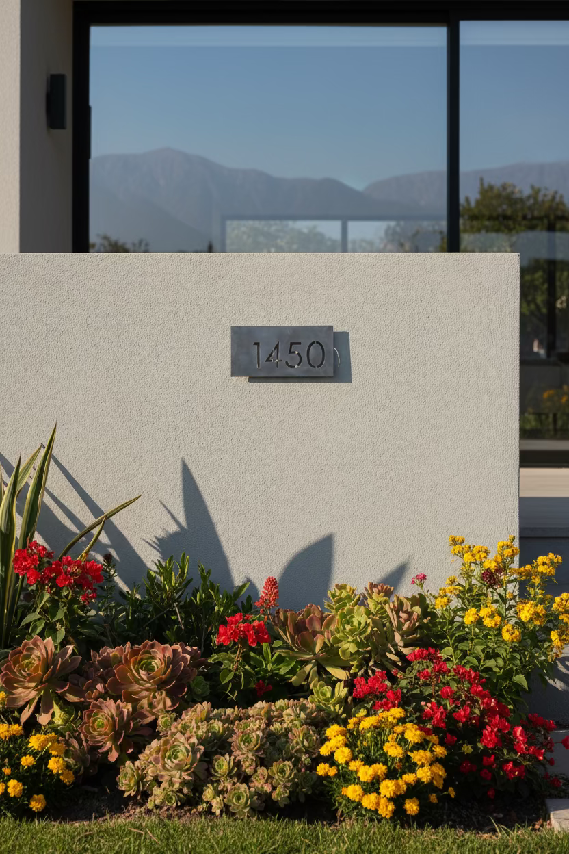 Número Retroiluminado LED - Caja 3D Metal para Casa