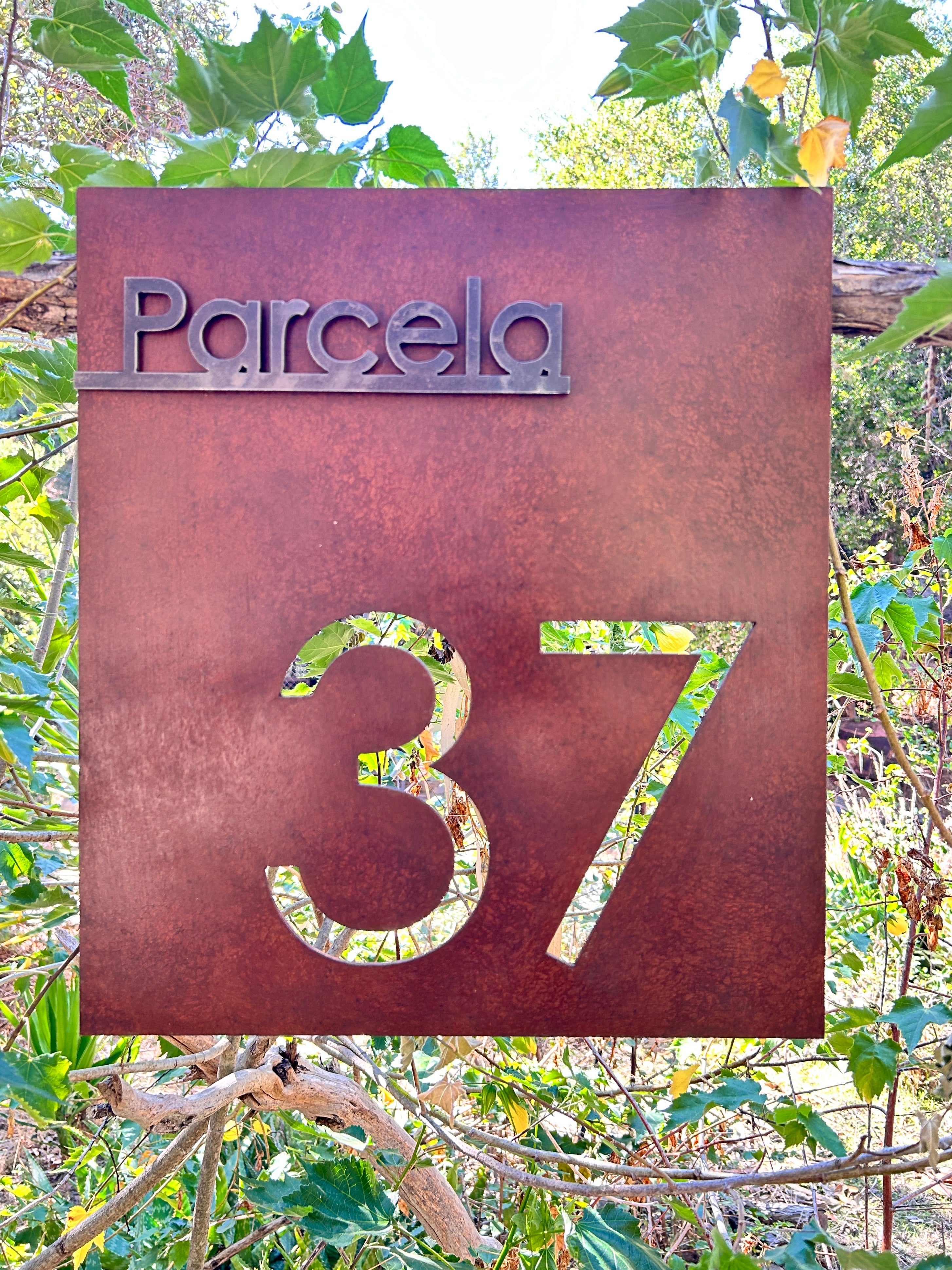Número y Nombre Casa Personalizado - Placa Dirección Metal Artesanal
