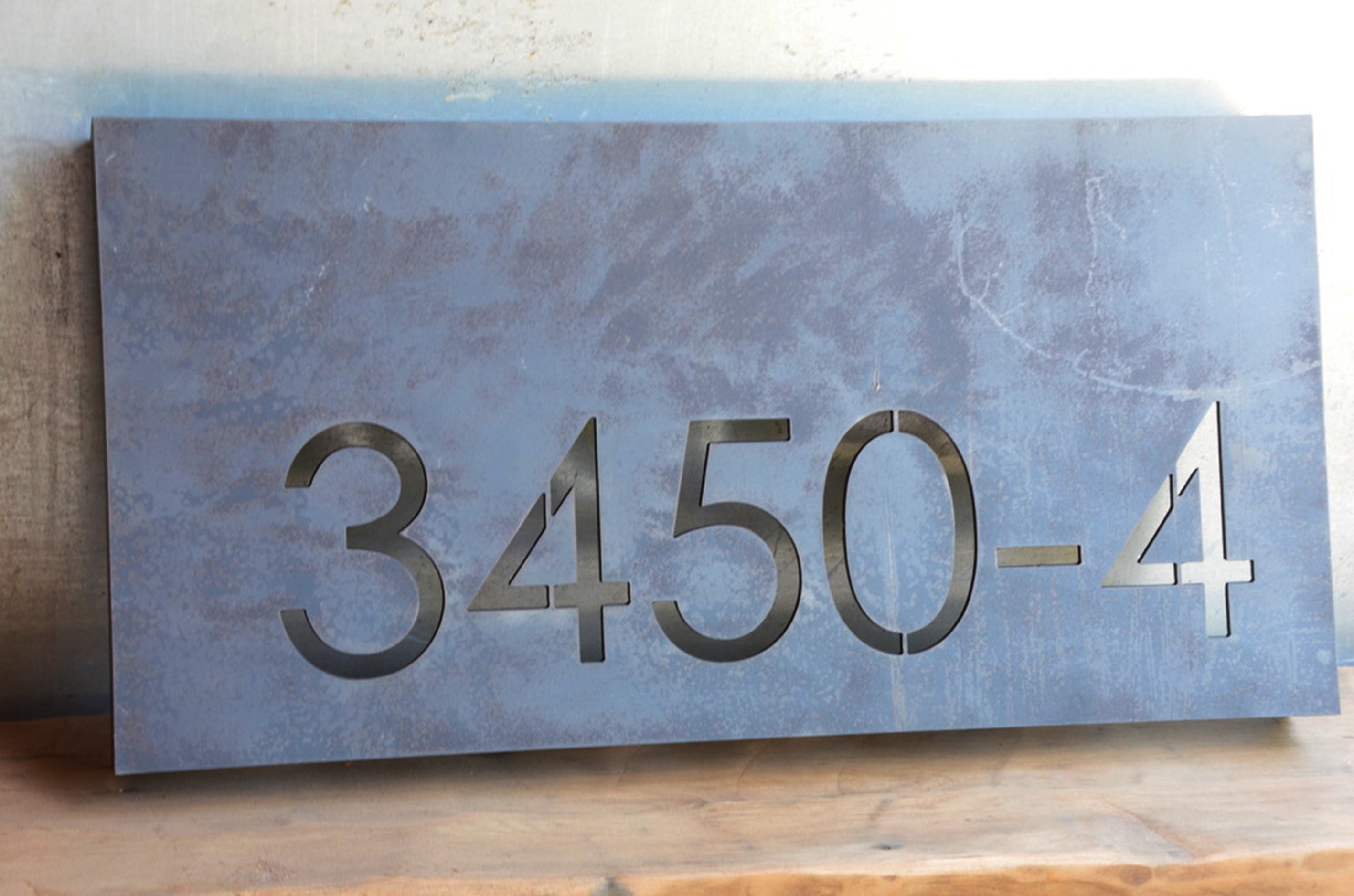 Número Retroiluminado LED - Caja 3D Metal para Casa