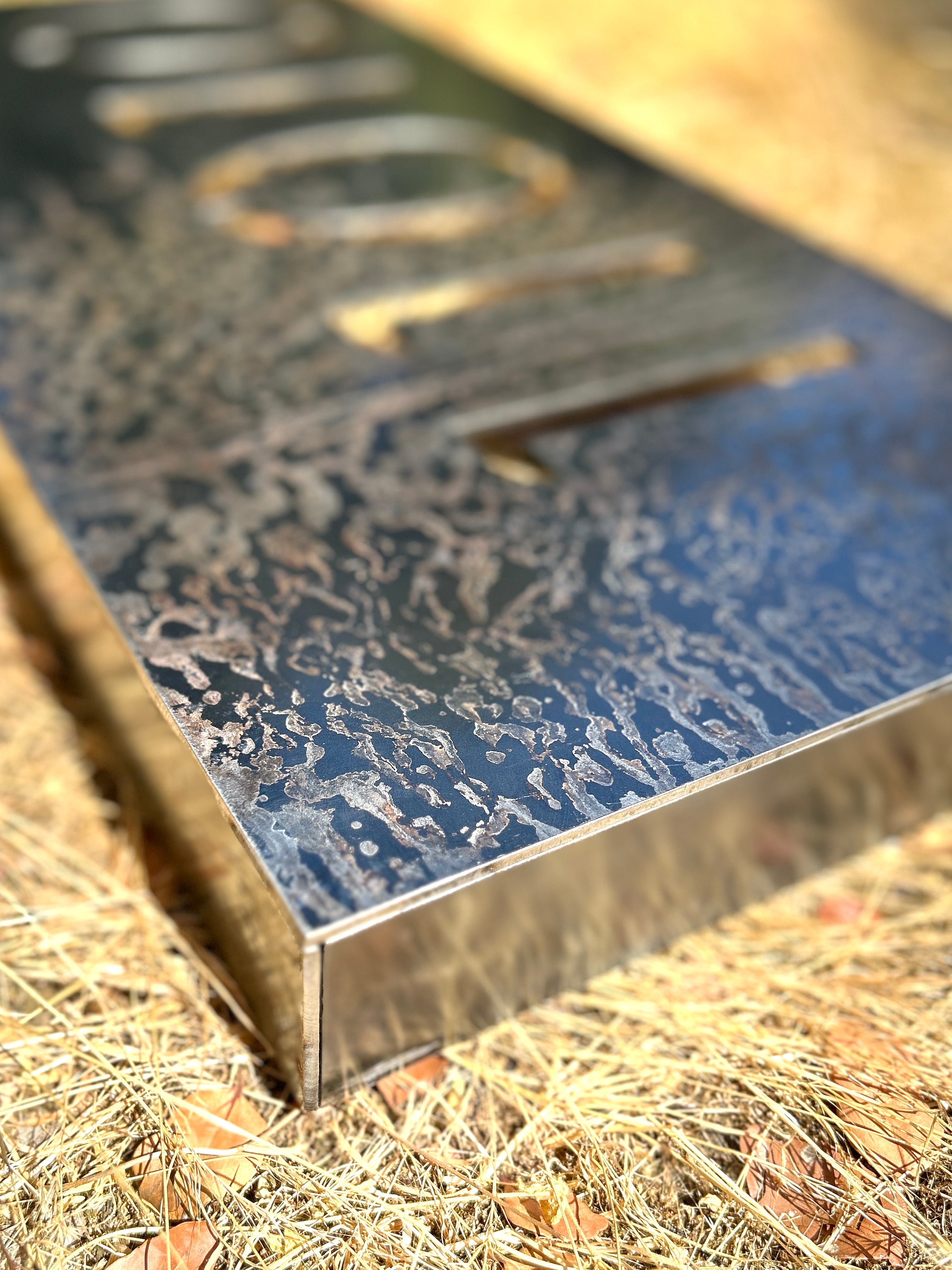 Número Retroiluminado LED - Caja 3D Metal para Casa