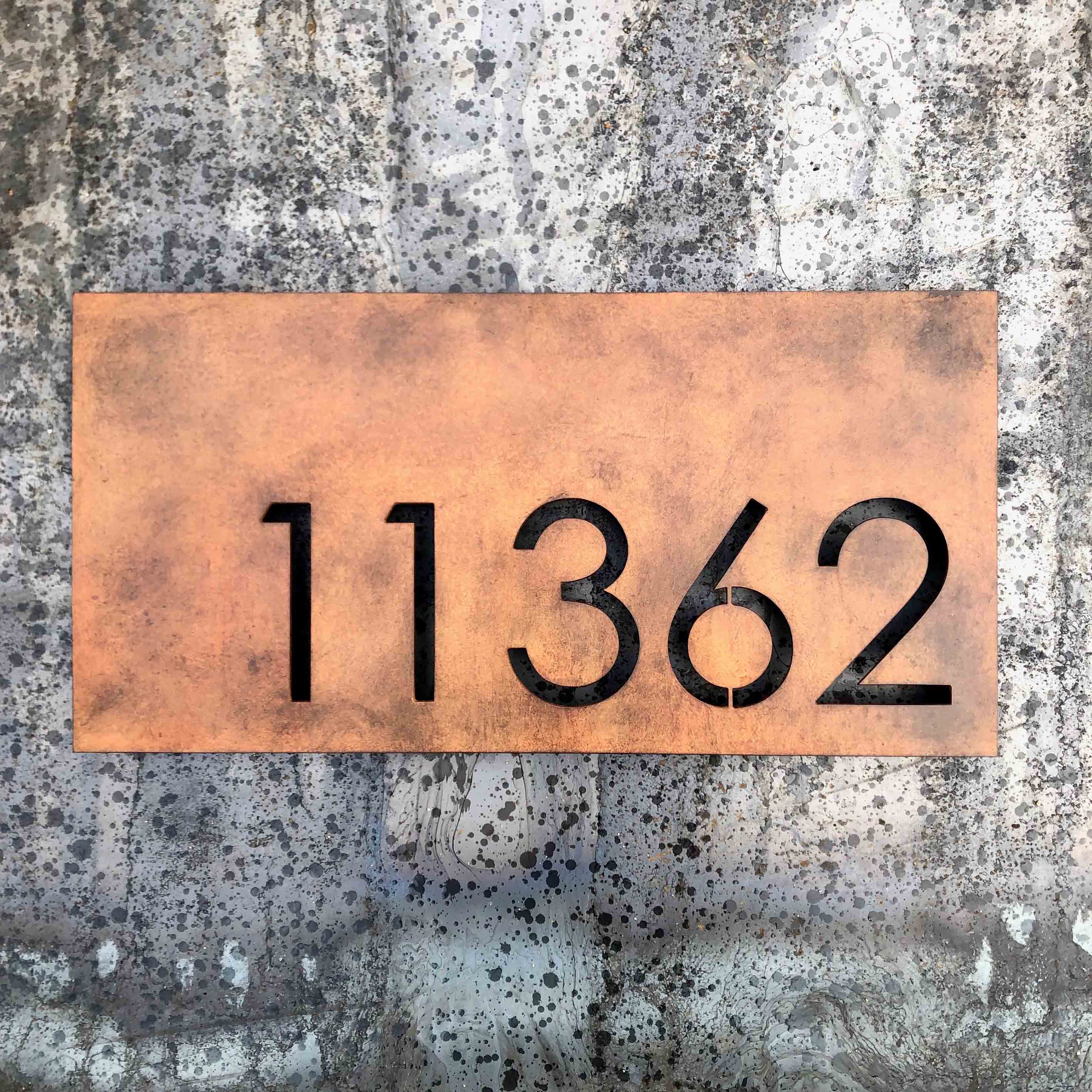 Número Retroiluminado LED - Caja 3D Metal para Casa