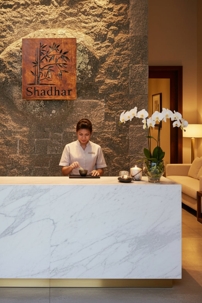 Letrero SPA Chile, letrero para centro de relajación bienestar y salud. Acabado oxidado, letrero de acero, resistente y natural.