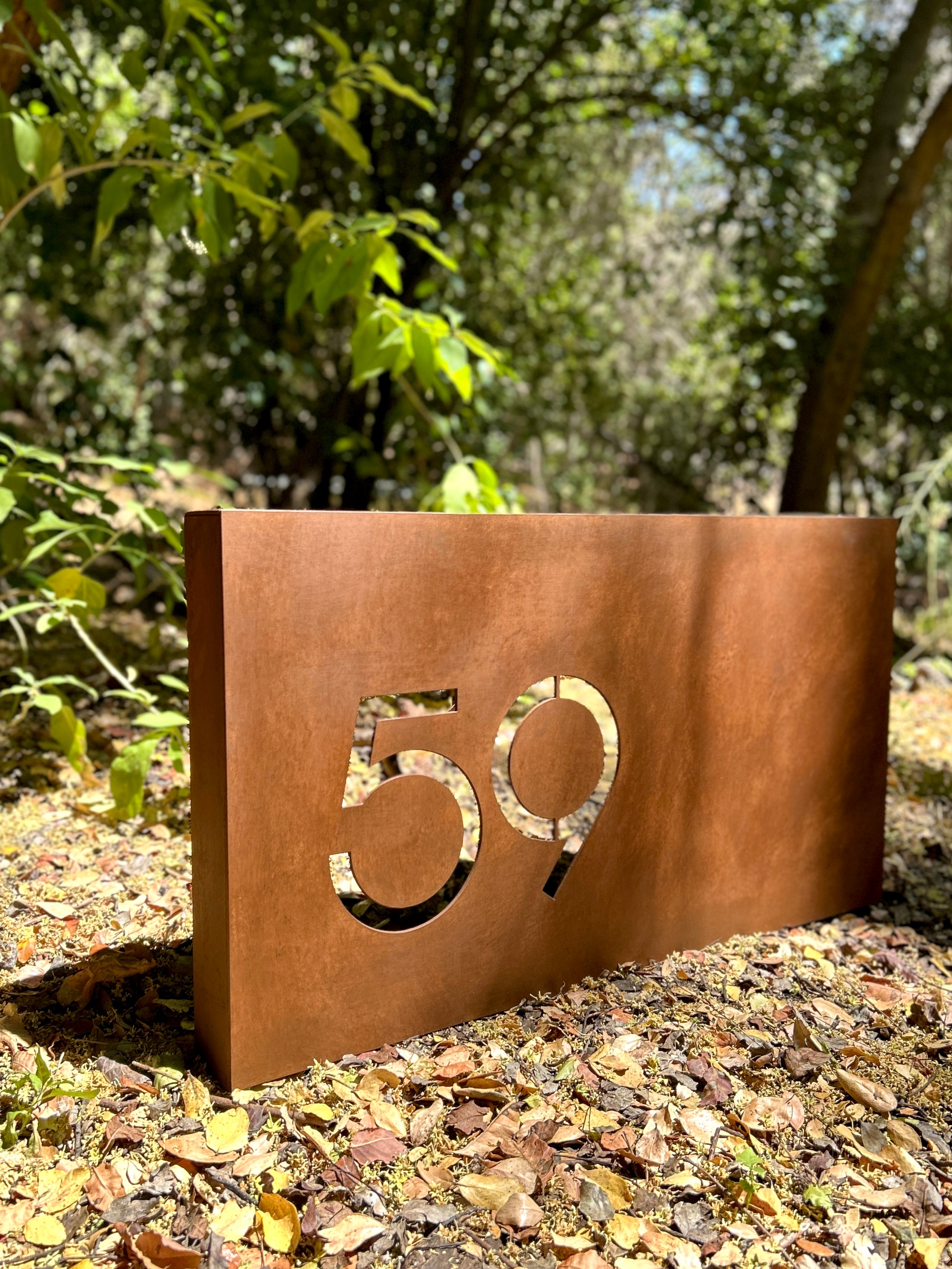 Número Retroiluminado LED - Caja 3D Metal para Casa