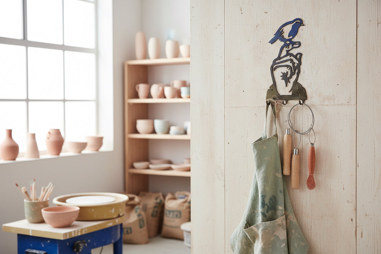 Perchero Pájaro en Mano