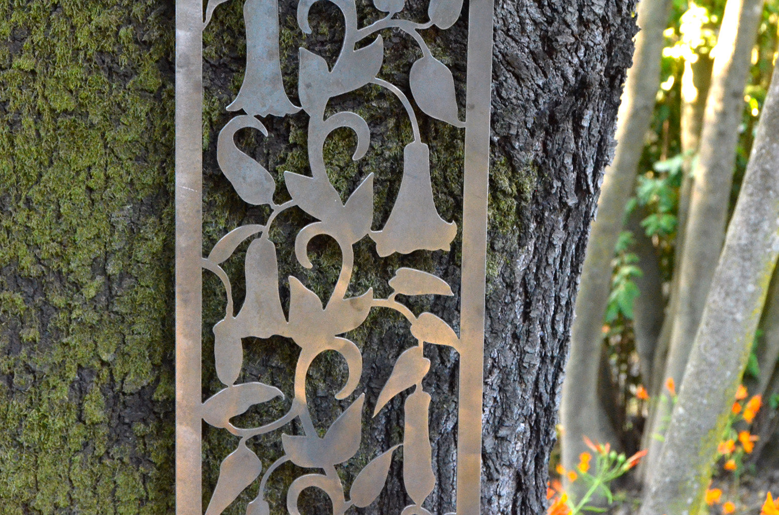 Celosías metálicas protección ventanas - Rejas decorativas acero corte láser diseño naturalista - IronPig