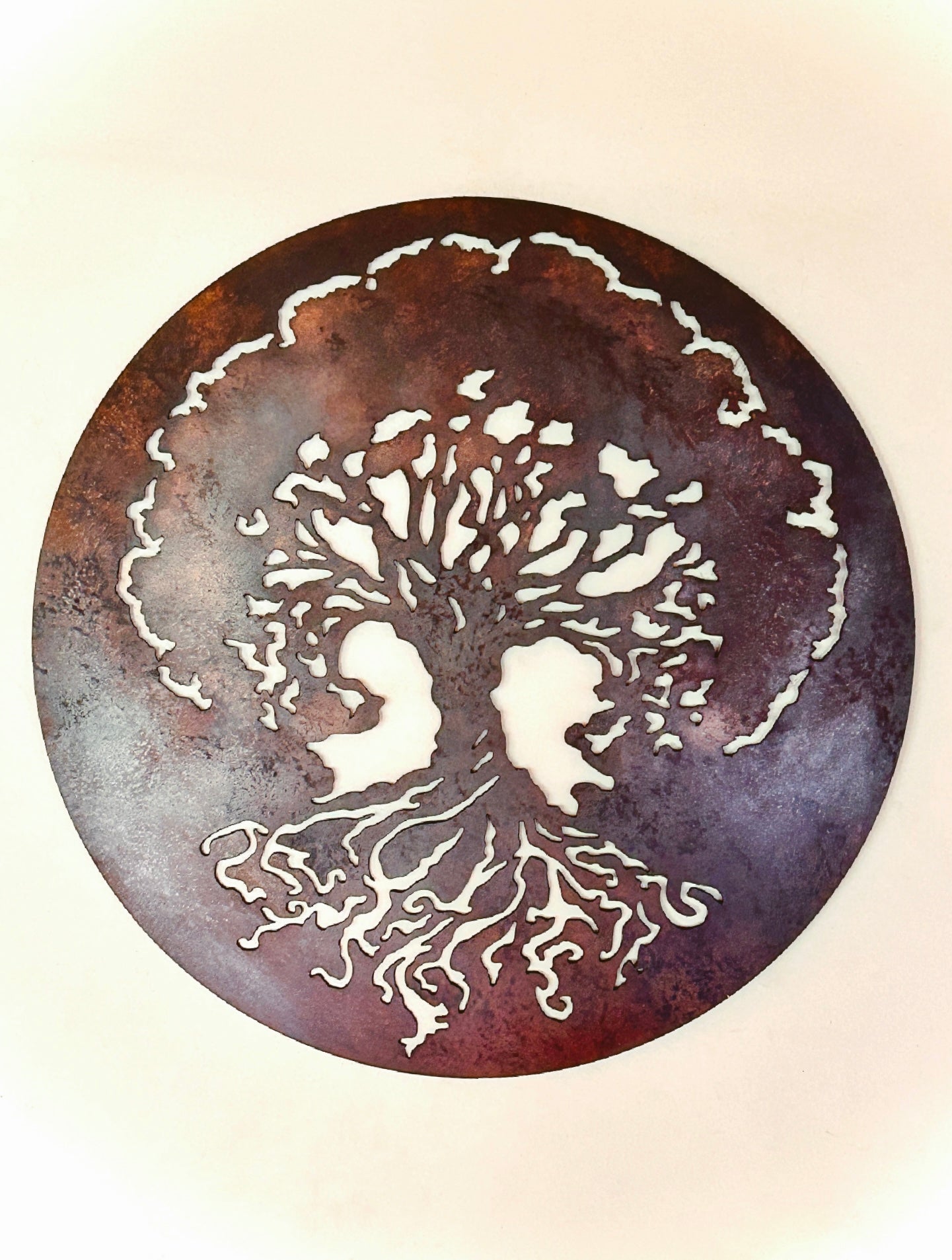 Colgante Árbol de la Vida Oxidado y Encerado Adornos de pared