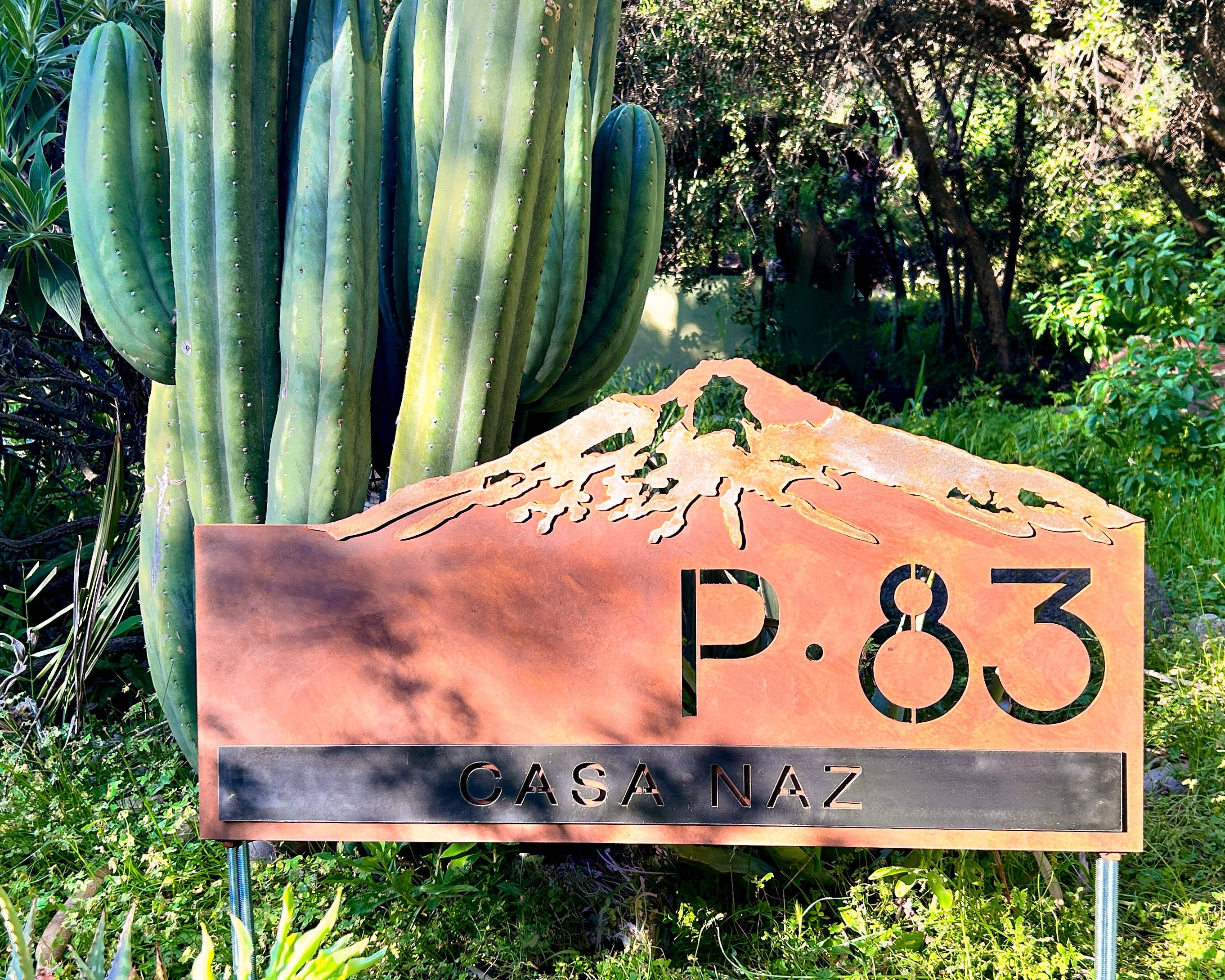 letrero personalizado para parcela en localidad de Pucón