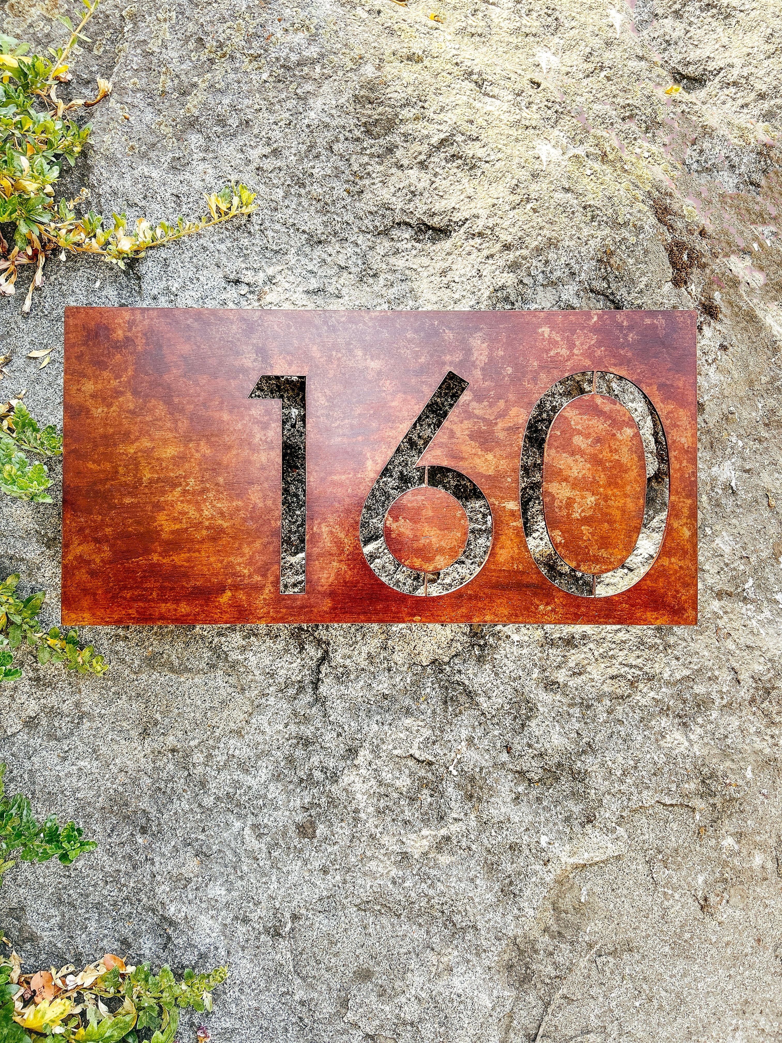 Número Calado en Placa Número