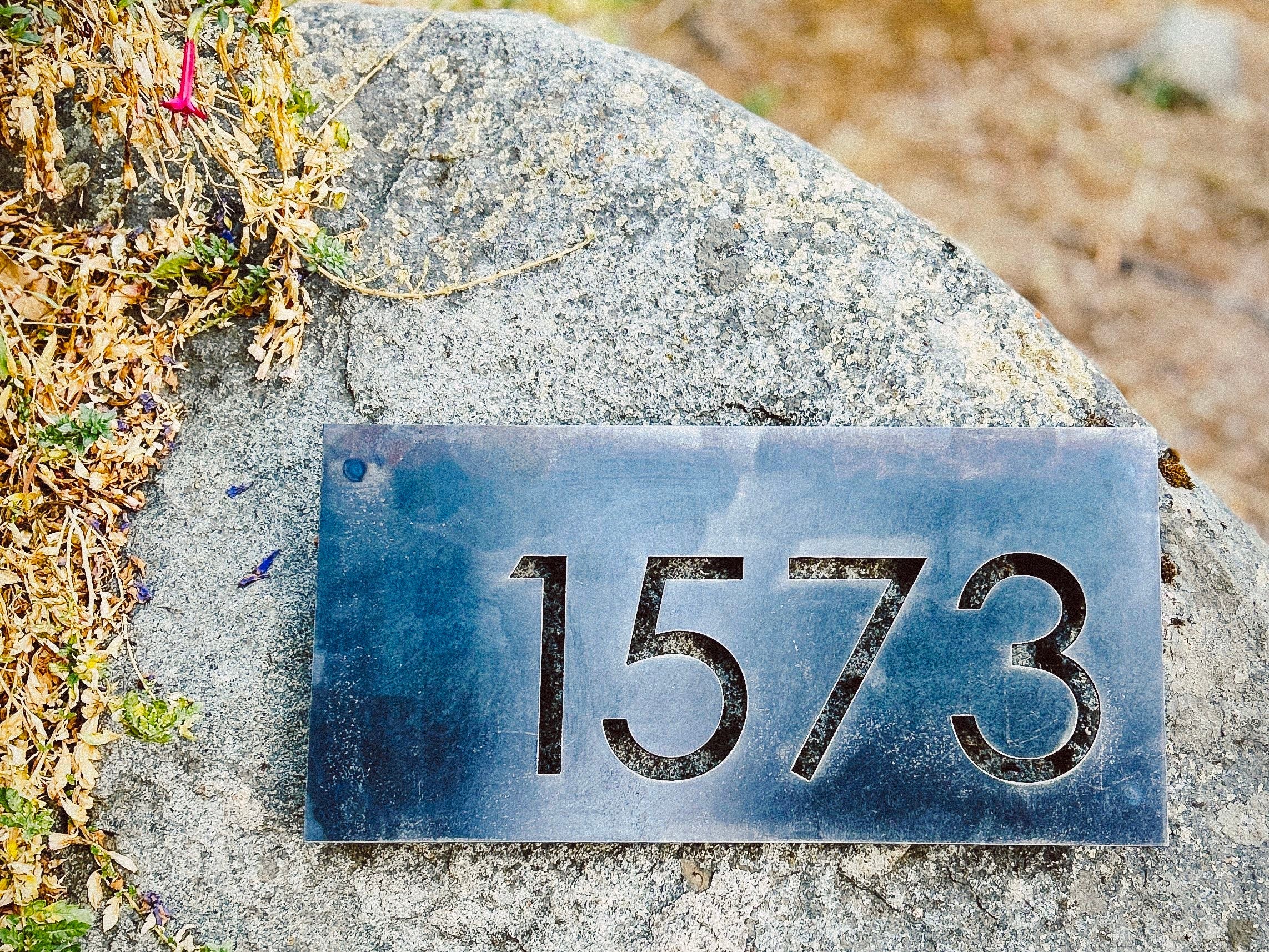 Número Calado en Placa Número