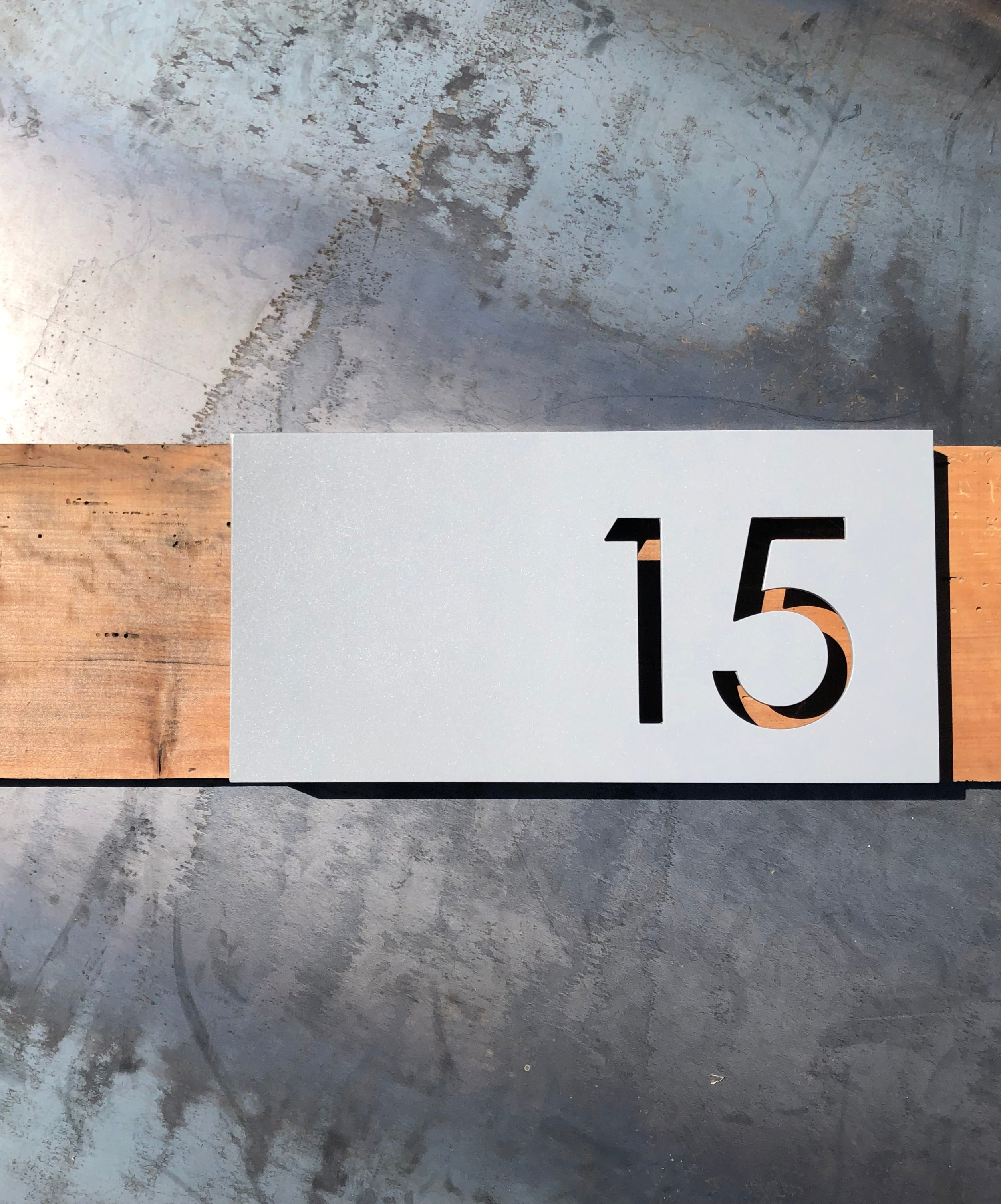 Número Calado en Placa Número