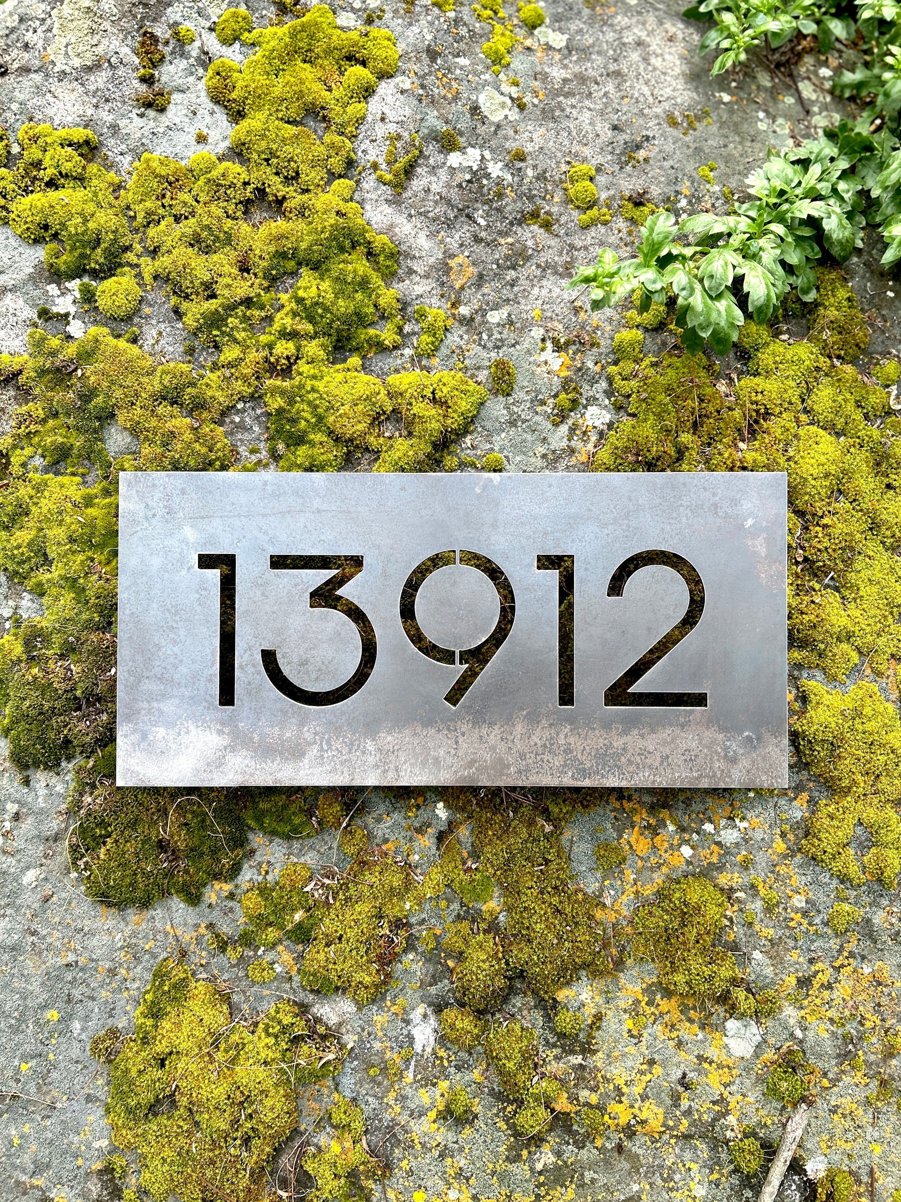 Número de casa, diseño personalizado, 100% metal, hecho en Chile