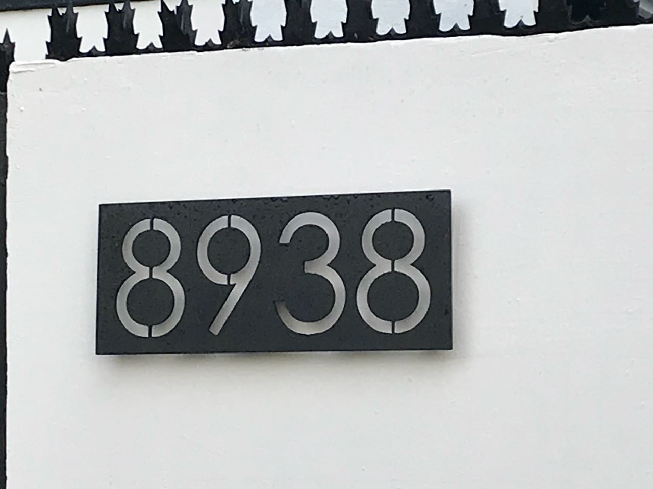 Número Calado en Placa Número