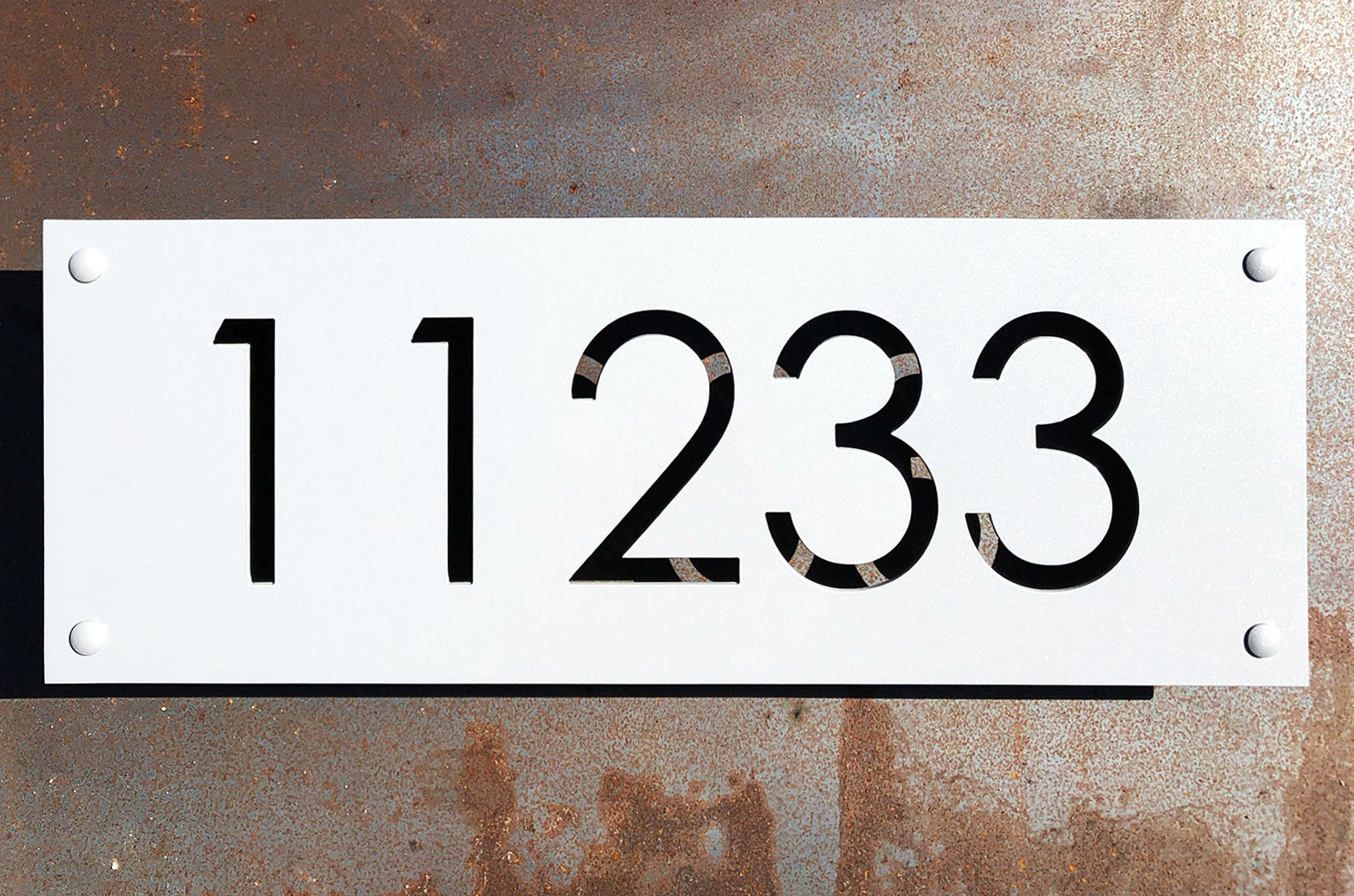 Número Calado en Placa Número