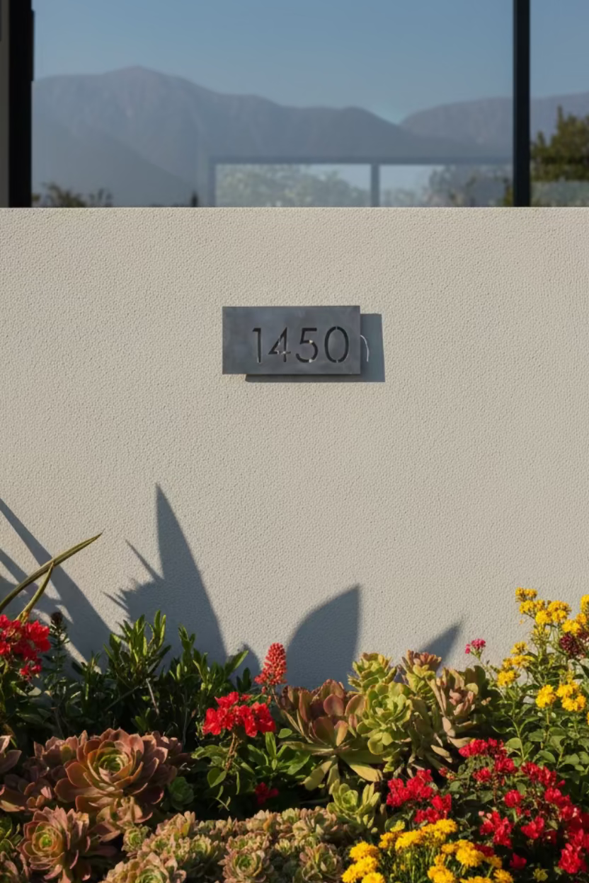 Número Retroiluminado LED - Caja 3D Metal para Casa