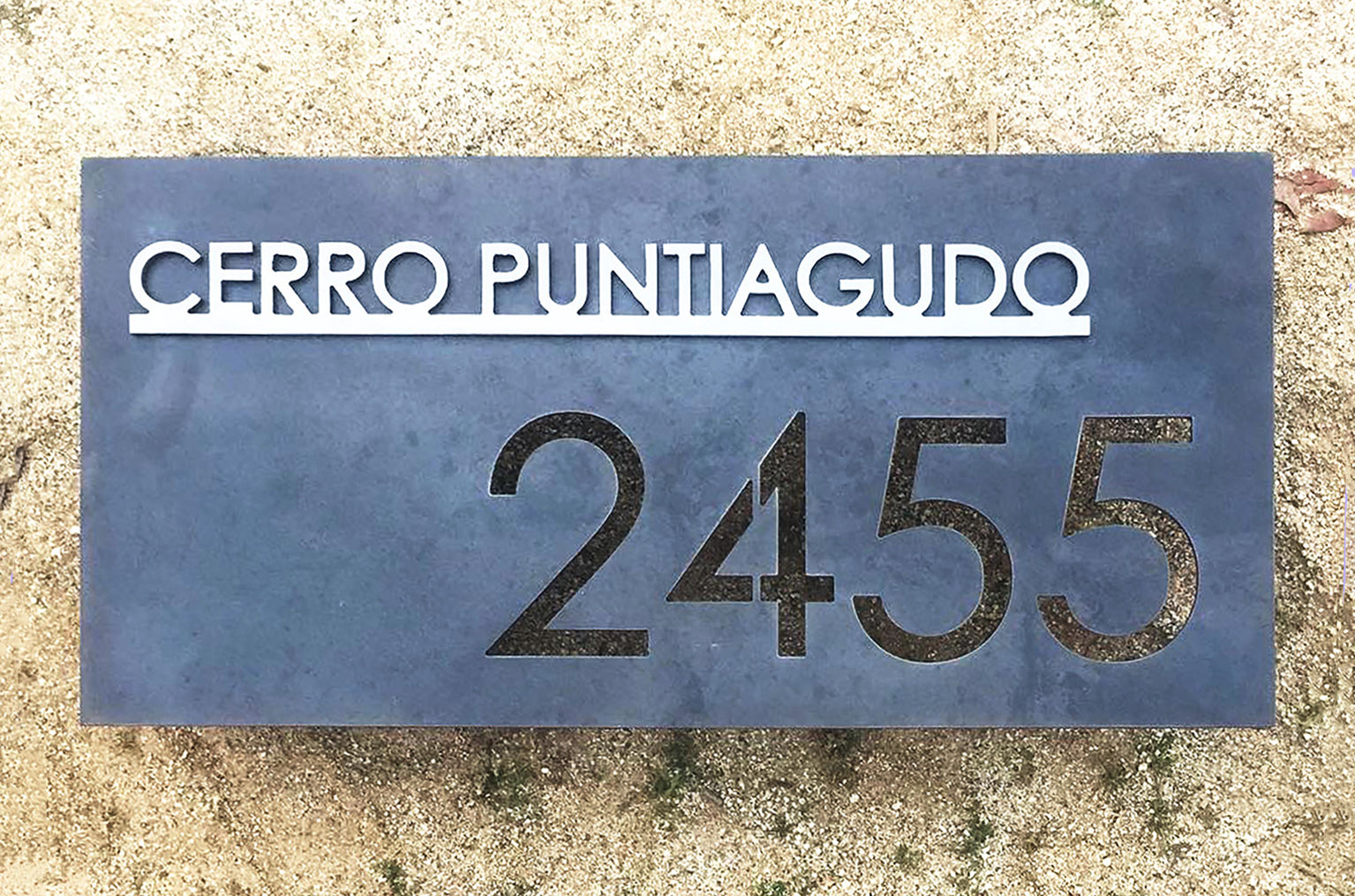 Número y Nombre Casa Personalizado - Placa Dirección Metal Artesanal
