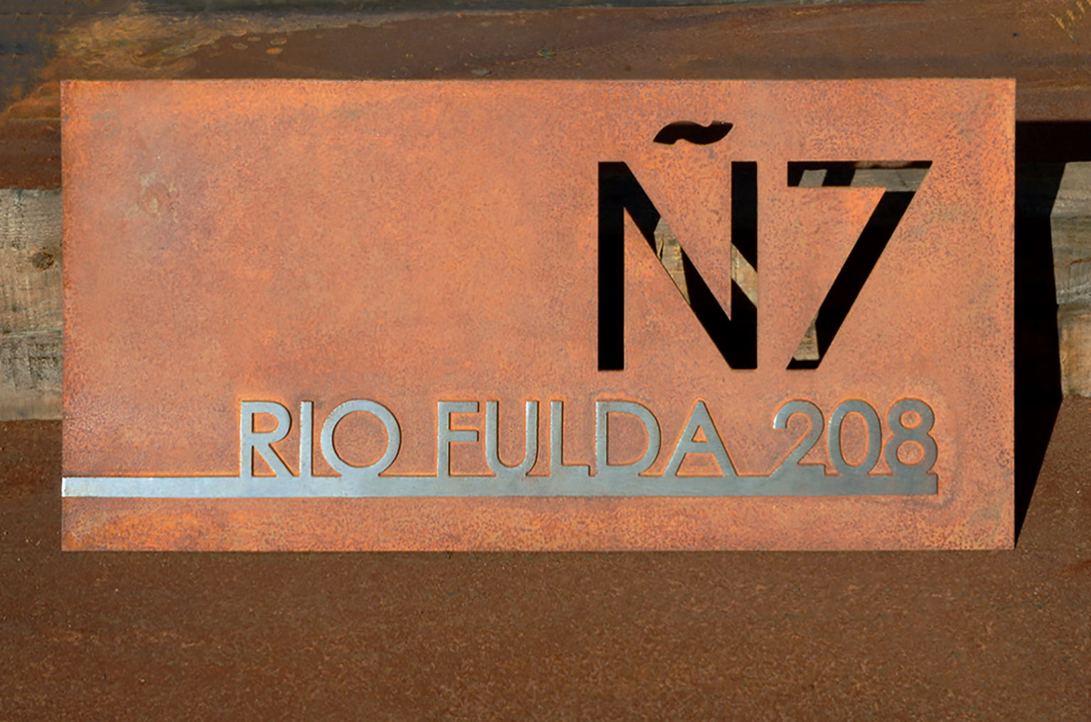 Número y Nombre Casa Personalizado - Placa Dirección Metal Artesanal