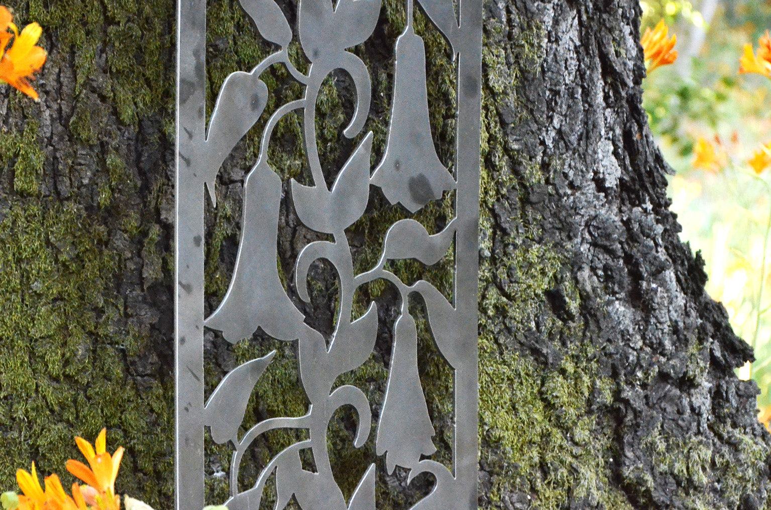 Celosías acero oxidado natural - Protección ventanas tragaluces diseño artístico personalizado hecho en Chile