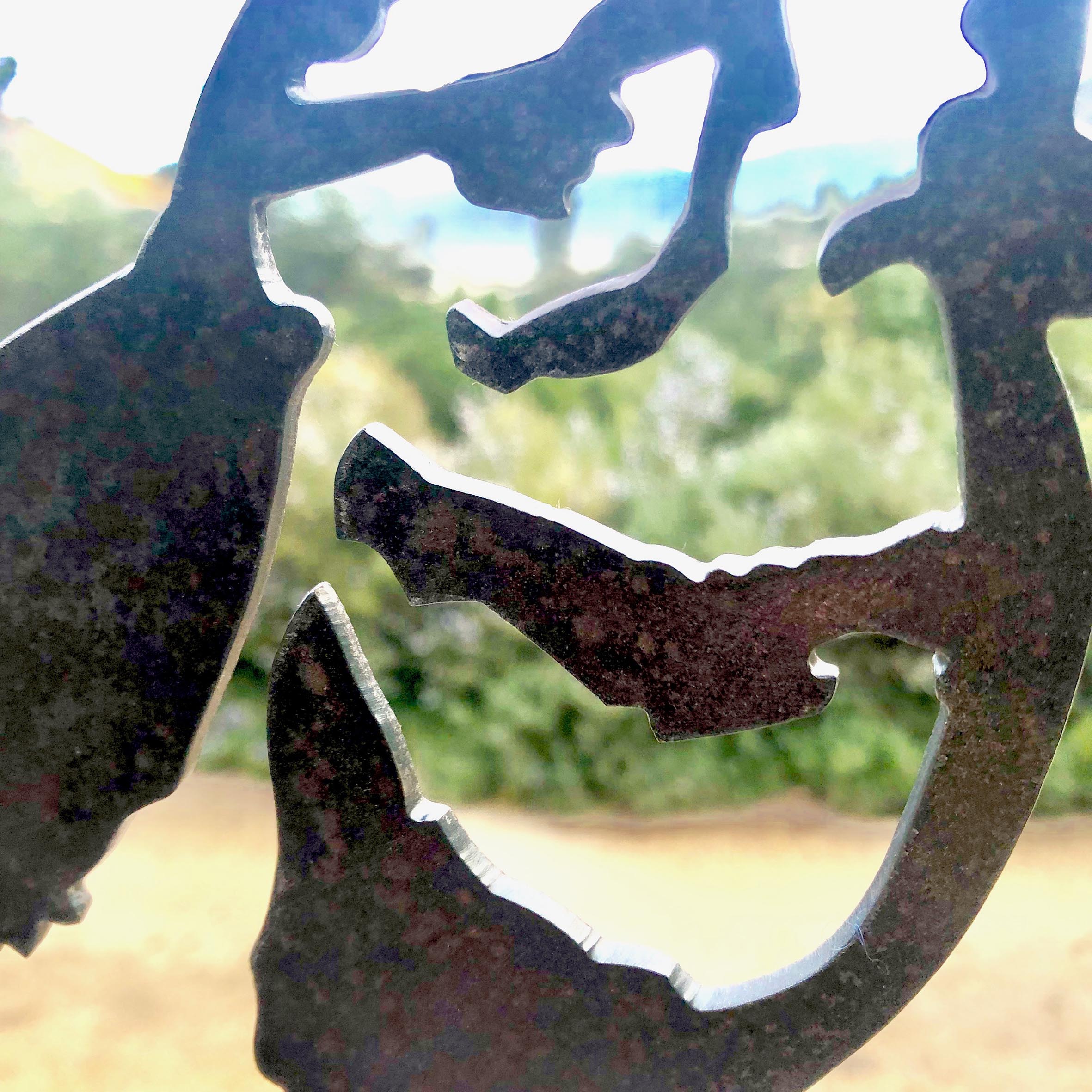 Pájaros de Metal ,IronPig , Objeto Decoración, chile, fierro