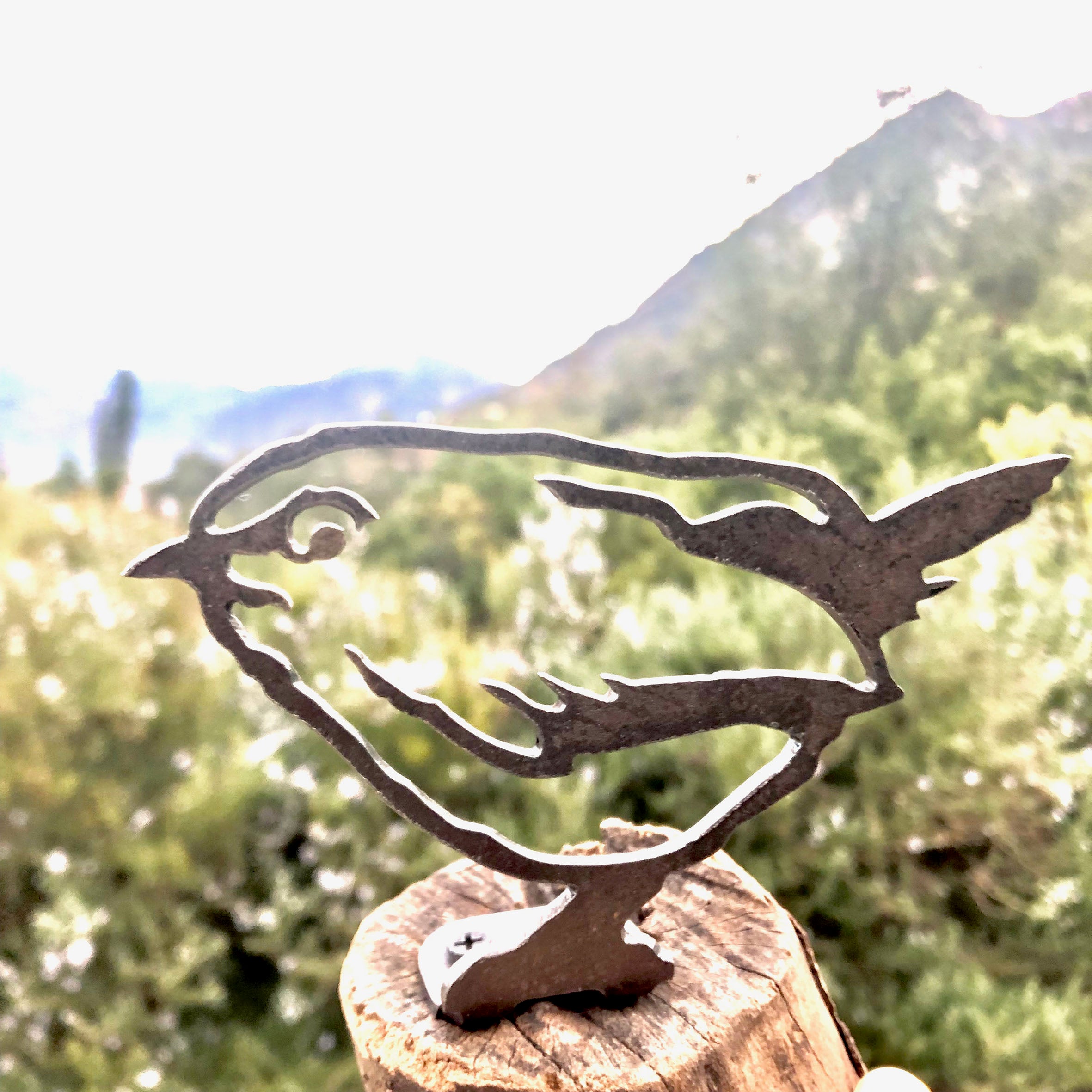 Pájaros de Metal ,IronPig , Objeto Decoración, chile, fierro