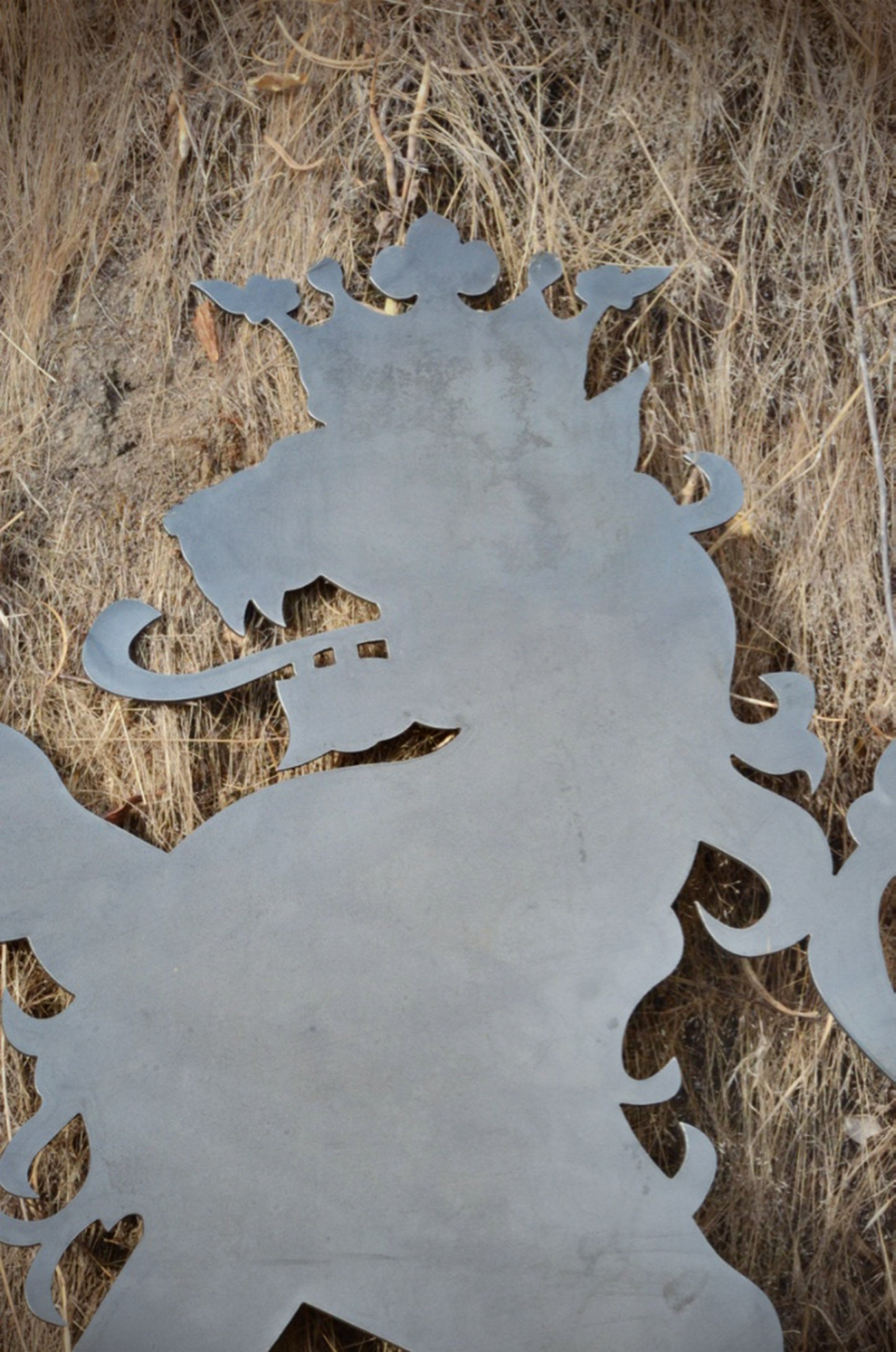 Colgante León Heráldico Rampante ,IronPig , Colgante, chile, fierro