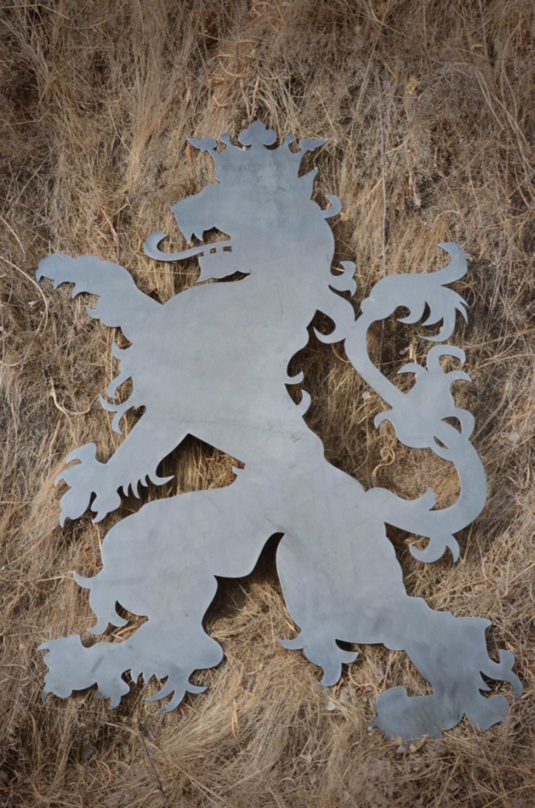 Colgante León Heráldico Rampante ,IronPig , Colgante, chile, fierro