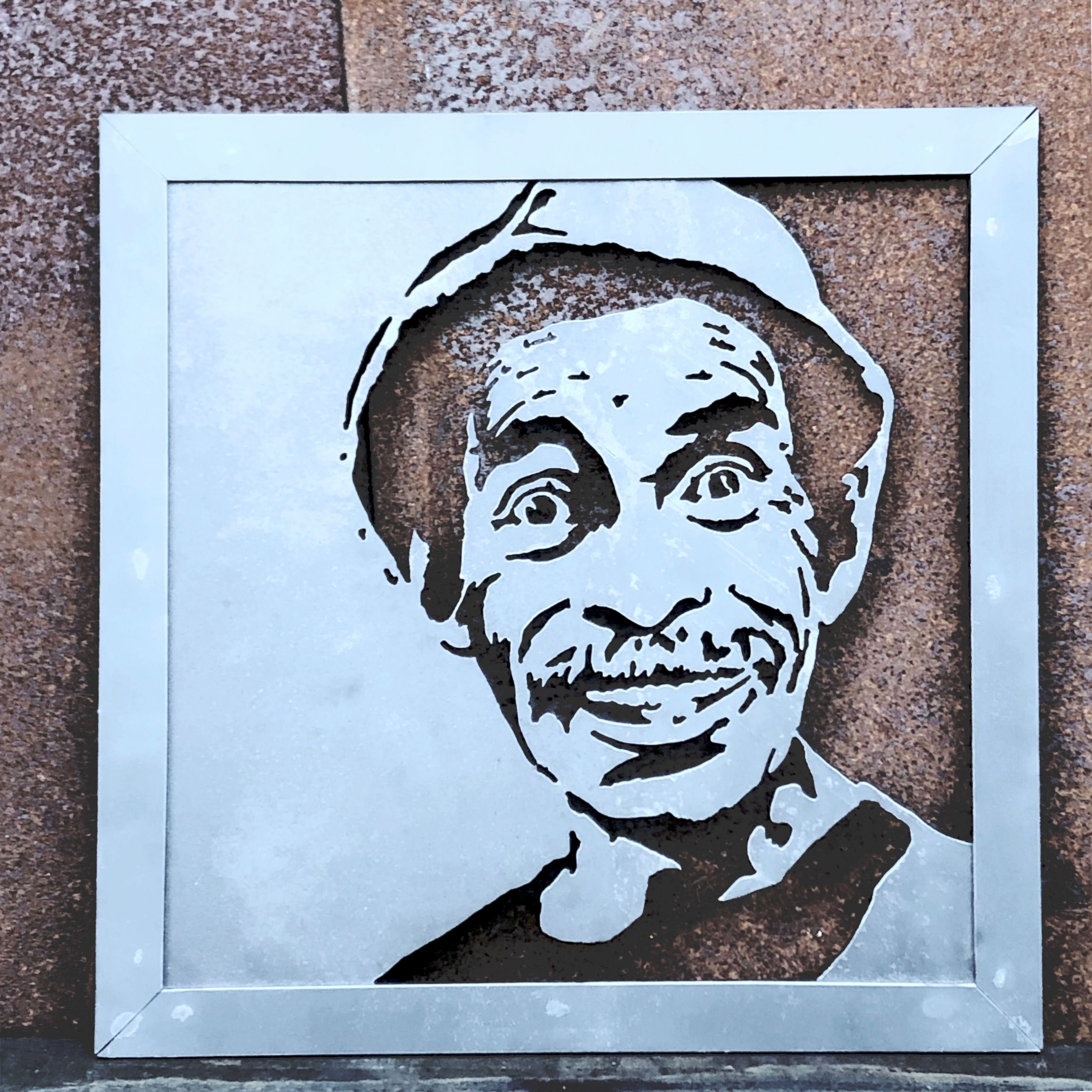 Cuadro Retrato Don Ramón ,IronPig , Cuadro, chile, fierro