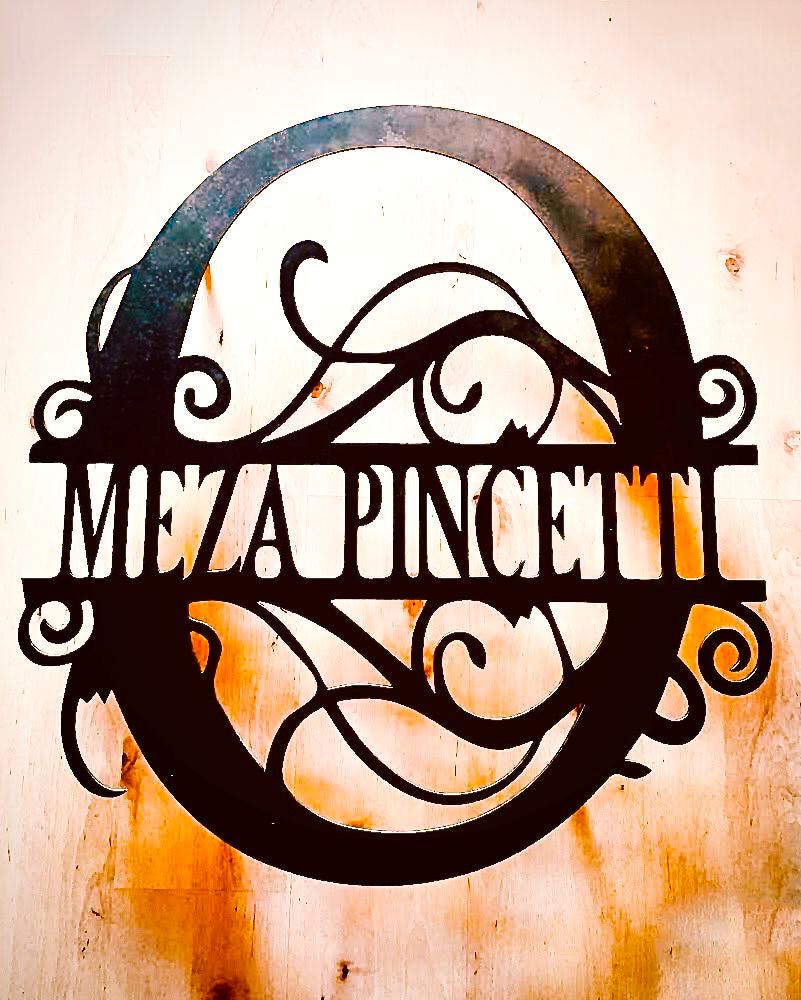 Letrero Personalizado Metal - Señalética Artesanal Negocio y Hogar