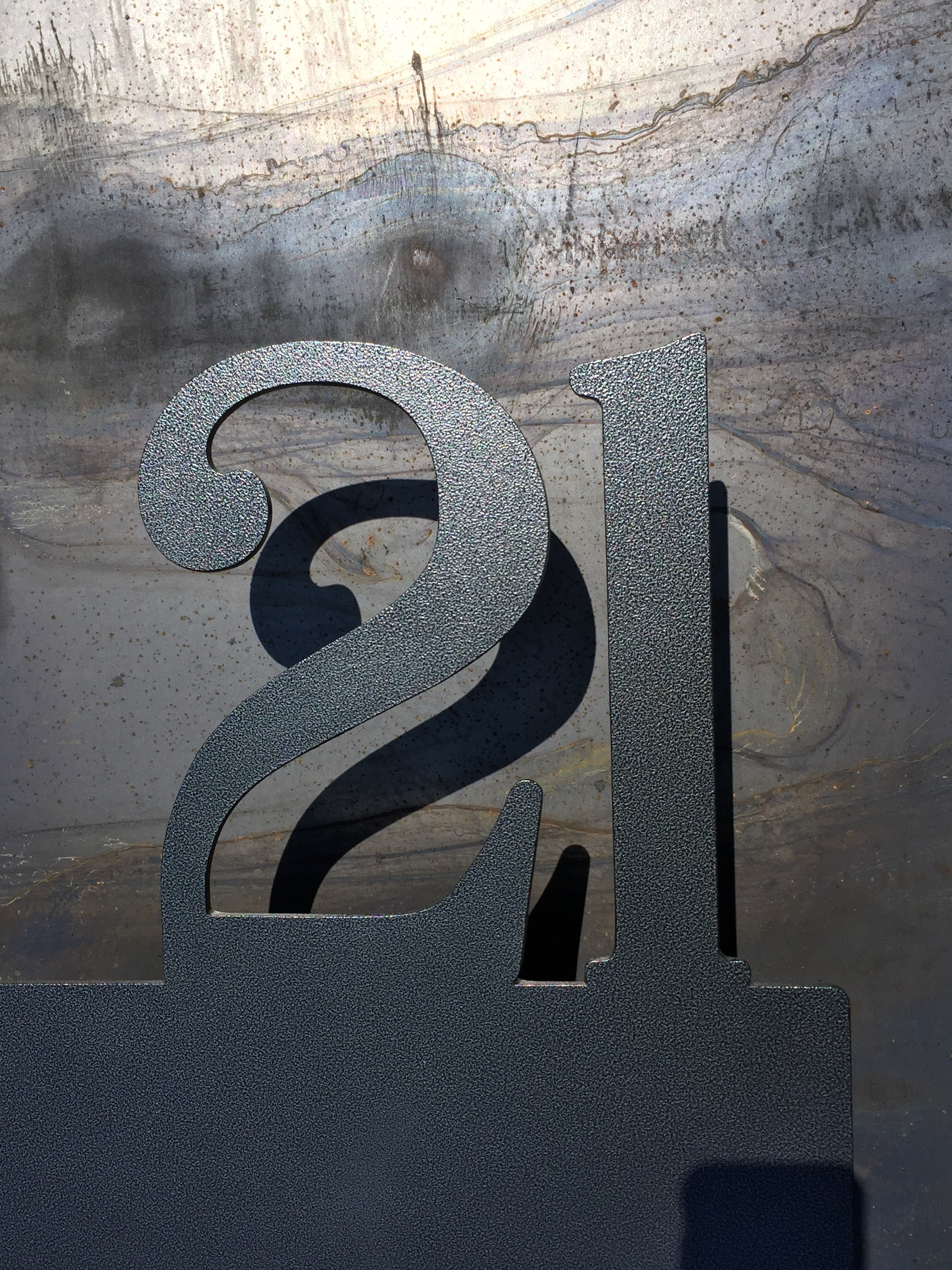 Número y Macetero ,IronPig , Número, chile, fierro