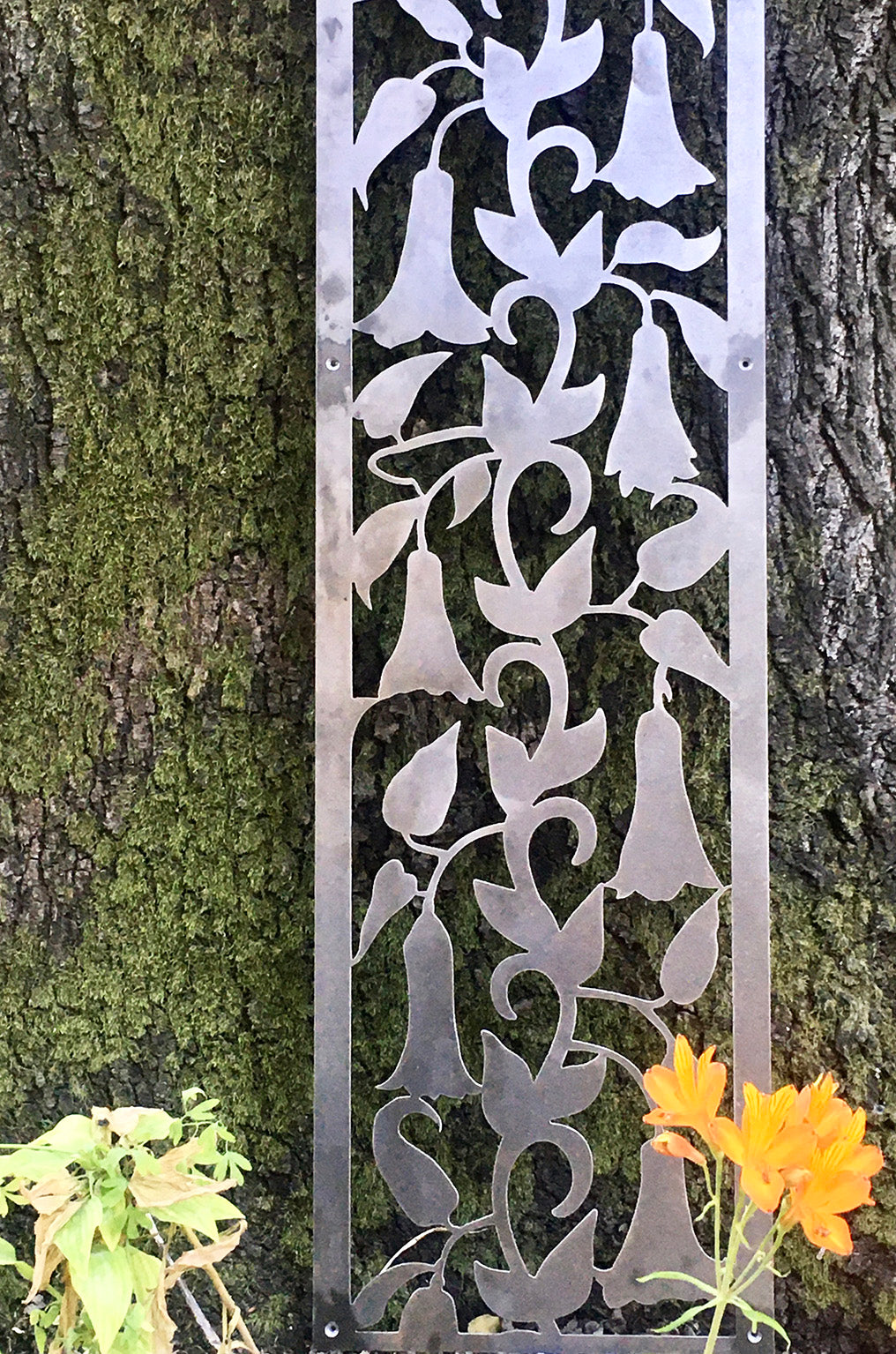 Celosías decorativas acero calado CNC - Ventanas tragaluces personalizadas diseño orgánico - IronPig Chile