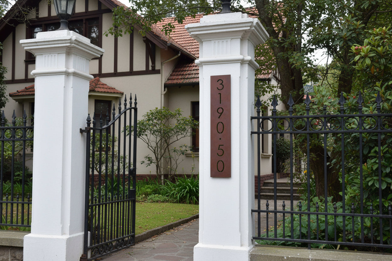 Número Retroiluminado LED - Caja 3D Metal para Casa