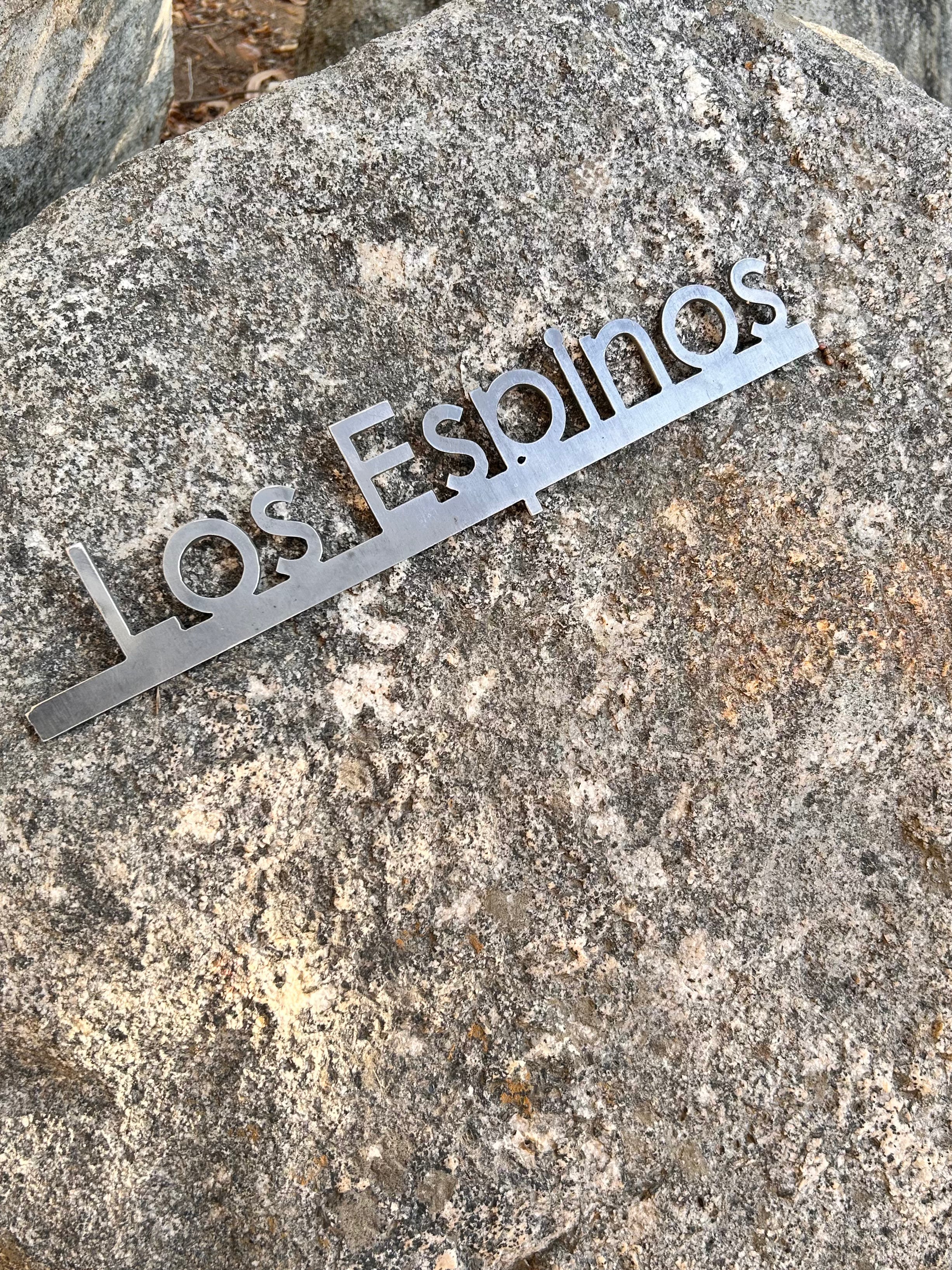 Número y Nombre Casa Personalizado - Placa Dirección Metal Artesanal