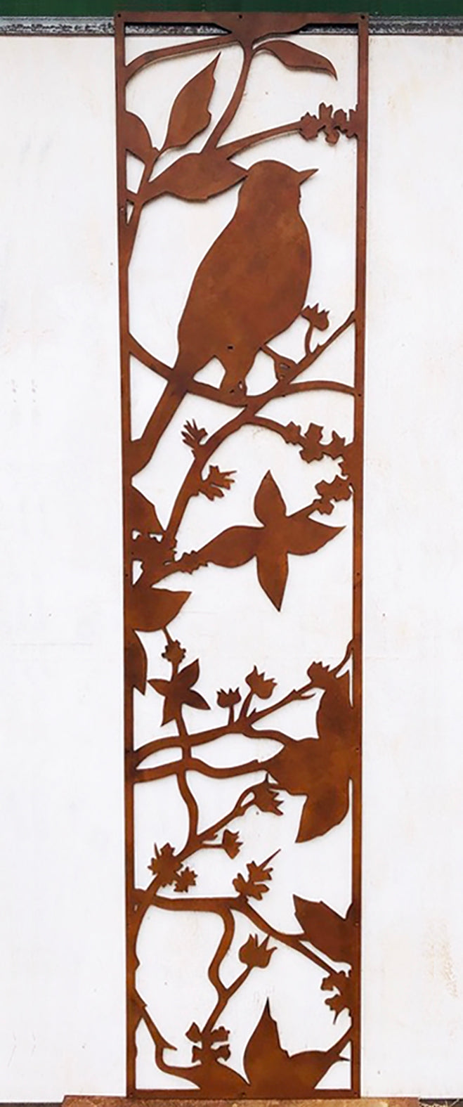 Celosía reja decorativa para ventana en metal negro diseño geométrico