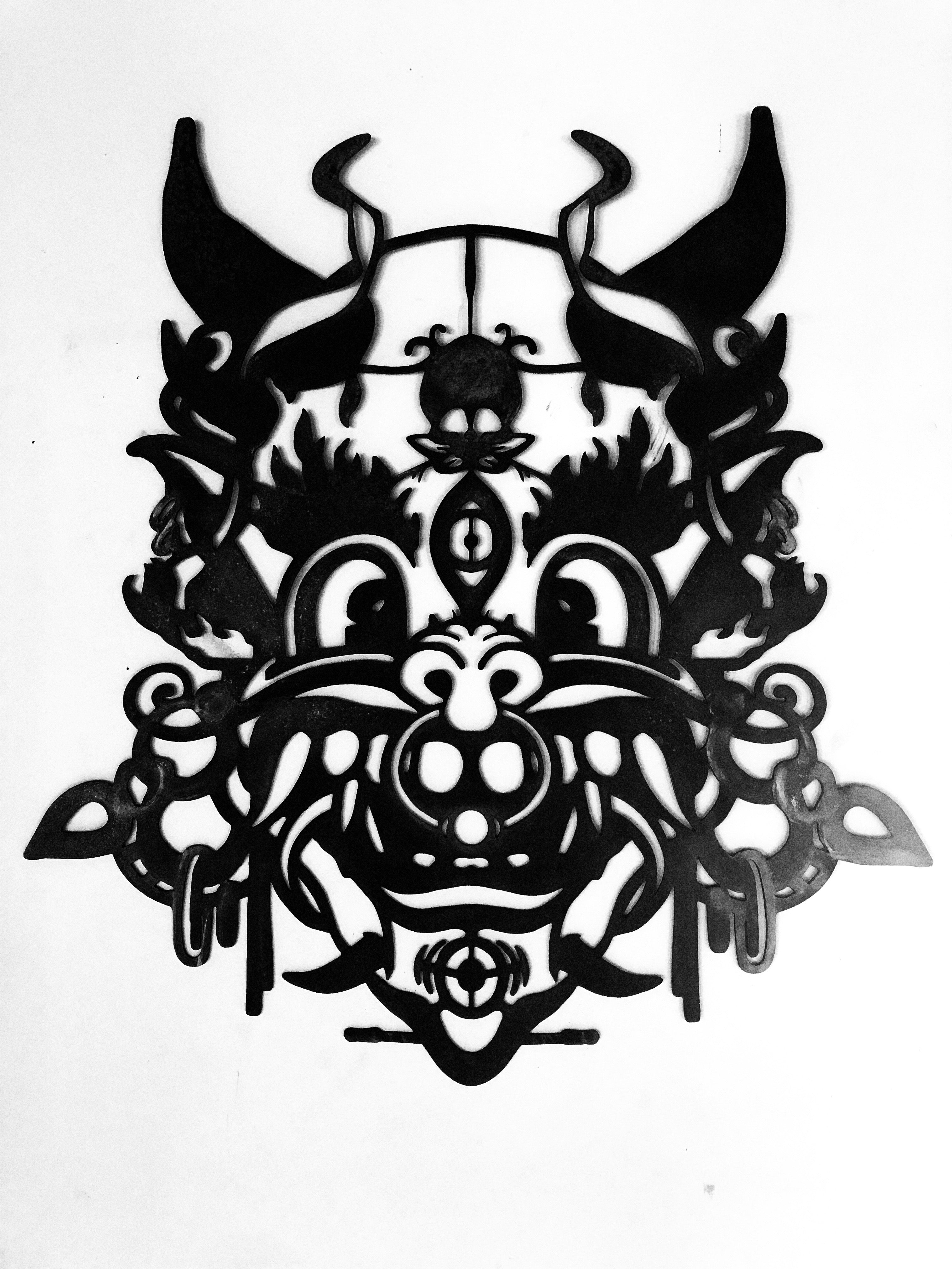 Colgante Perro Foo ,IronPig , Colgante, chile, fierro